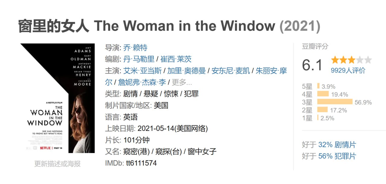 窗里的女人2021 - 夸克网盘 资源封面图