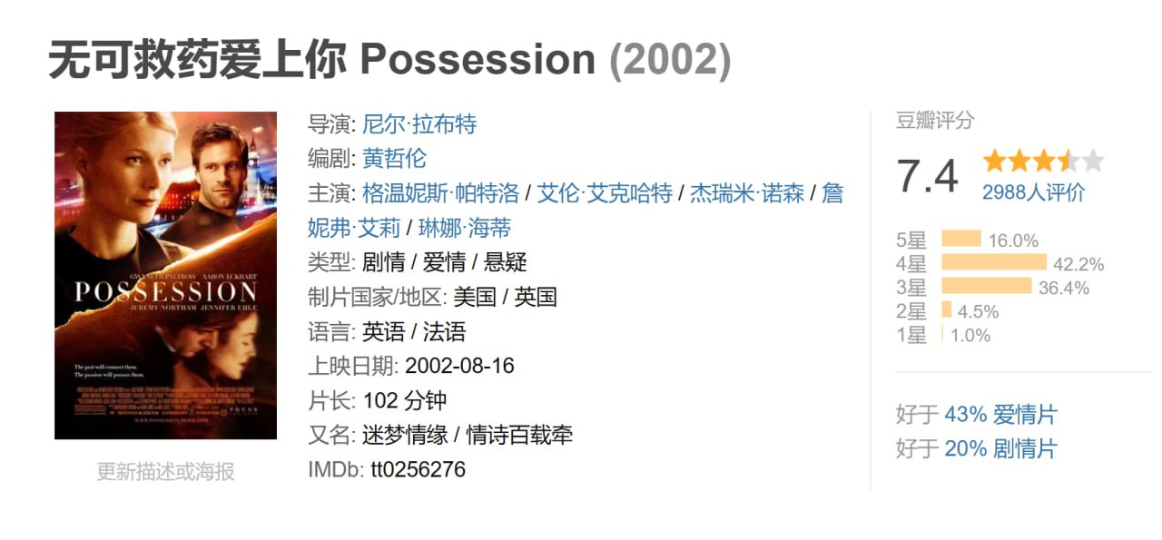 无可救药爱上你2002 - 夸克网盘 资源封面图