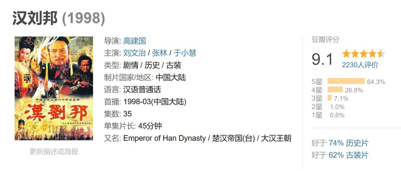 汉刘邦 1998 - 夸克网盘 资源封面图