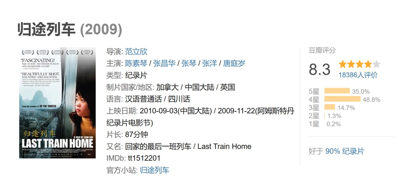 归途列车.Last.Train.Home.2009.1080P - 夸克网盘 资源封面图