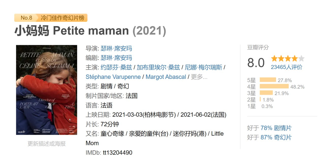 小妈妈.Petite.Maman.2021.BD1080P.法语中字 - 夸克网盘 资源封面图