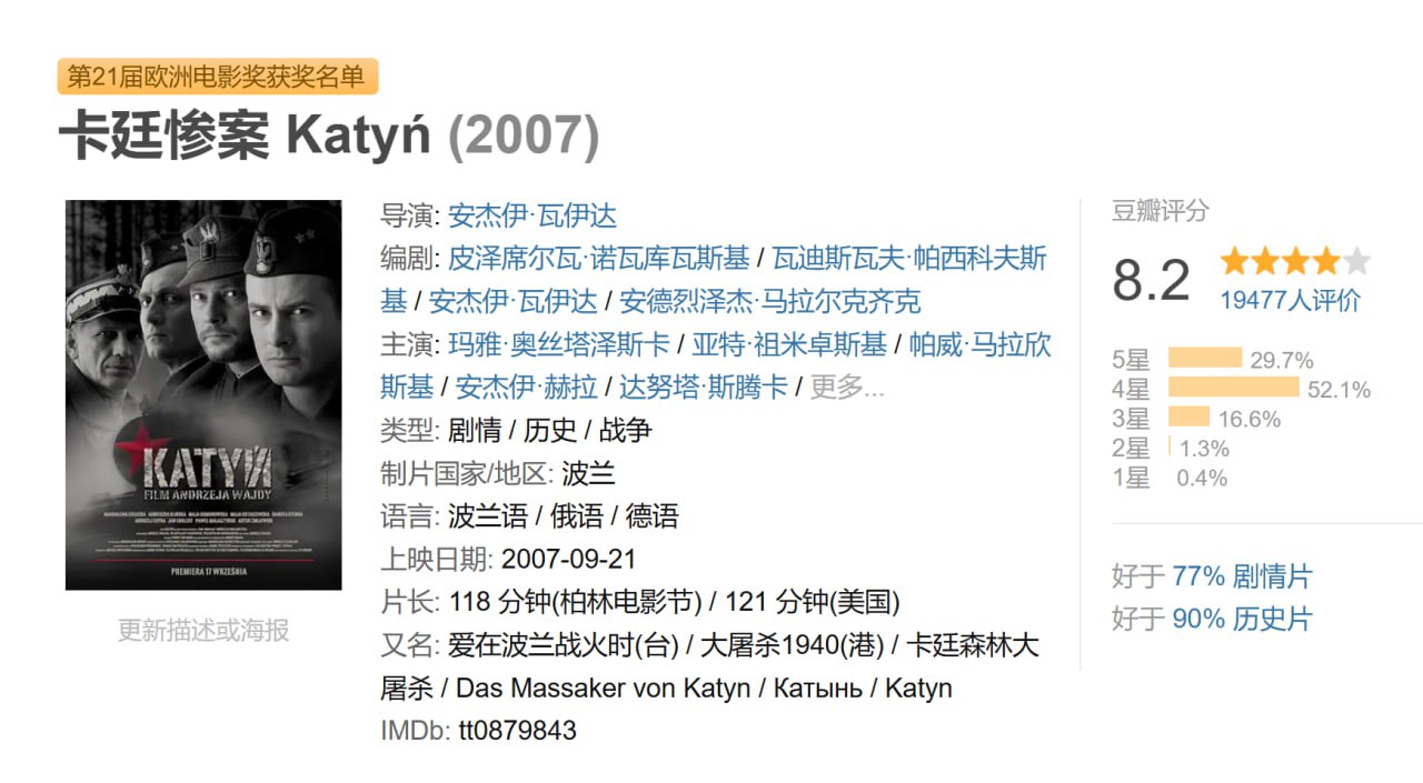 Katyn.2007.卡廷惨案.双语字幕.HR-HDTV.AC3.1024X576.x264-人人影视制作.mkv - 夸克网盘 资源封面图
