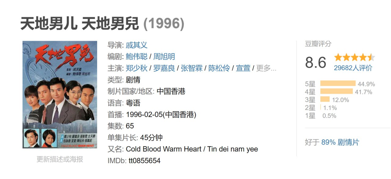 天地三部曲天地男儿 全65集 （1080p） - 夸克网盘 资源封面图