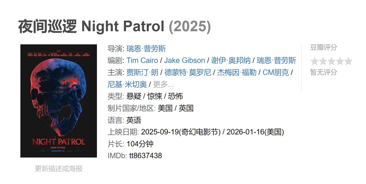 夜间巡逻 - 夸克网盘 资源封面图