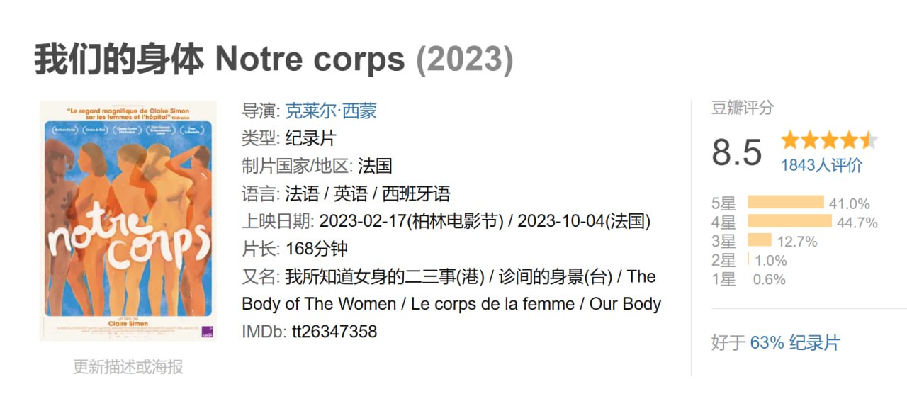 我们的身体.Notre.corps.2023.1080P.中英双字 - 夸克网盘 资源封面图