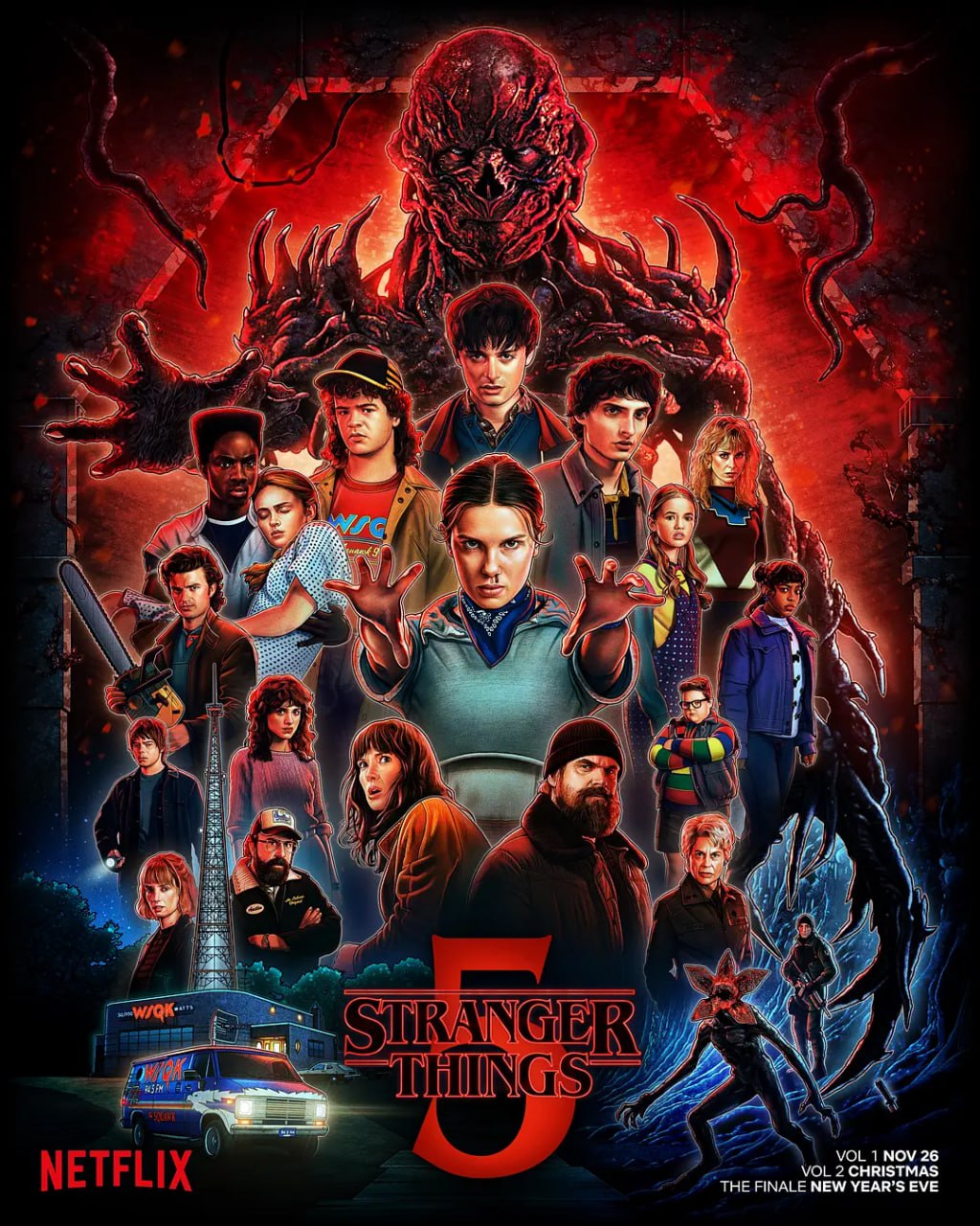 怪奇物语 第五季 Stranger Things Season 5 (2025) [WEB-4K] [内封多国字幕] [更至4集] [附1-4季] - 百度网盘 资源封面图