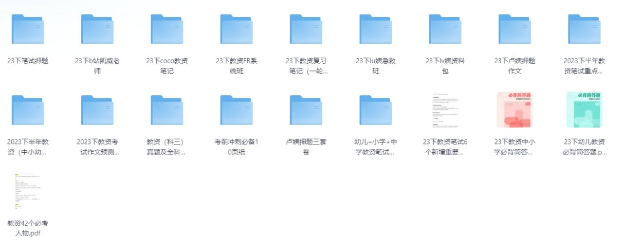 【教资专区】 - 夸克网盘 资源封面图