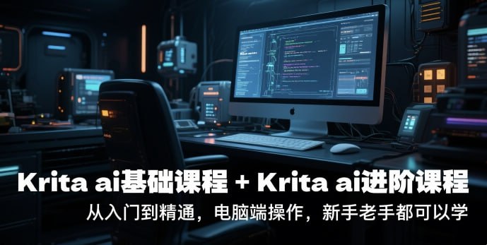 鬼鲛先生krita ai基础+进阶课程 - 夸克网盘 资源封面图