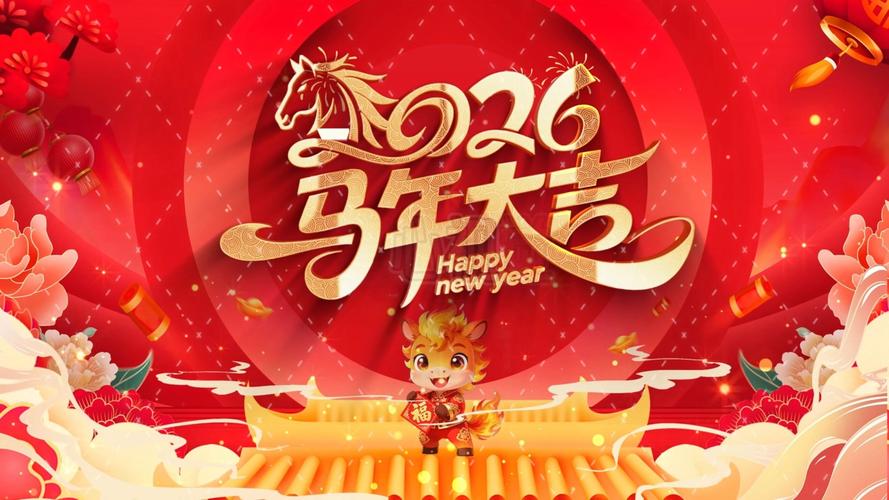 AE模板-2026中国风马年春节喜庆开场片头动画 - 夸克网盘 资源封面图
