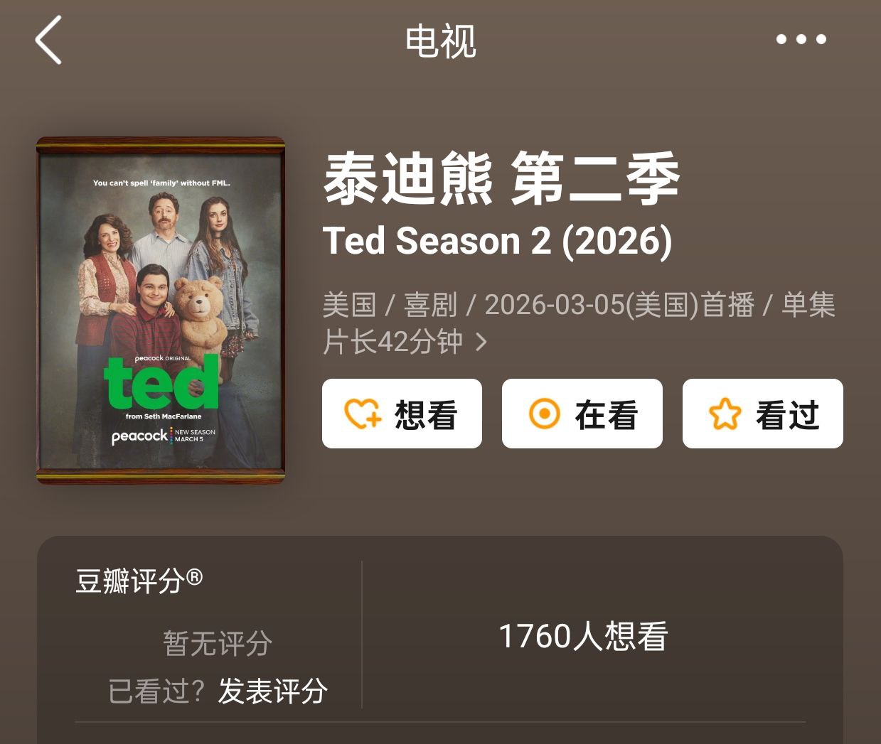 泰迪熊 Ted - 夸克网盘 资源封面图