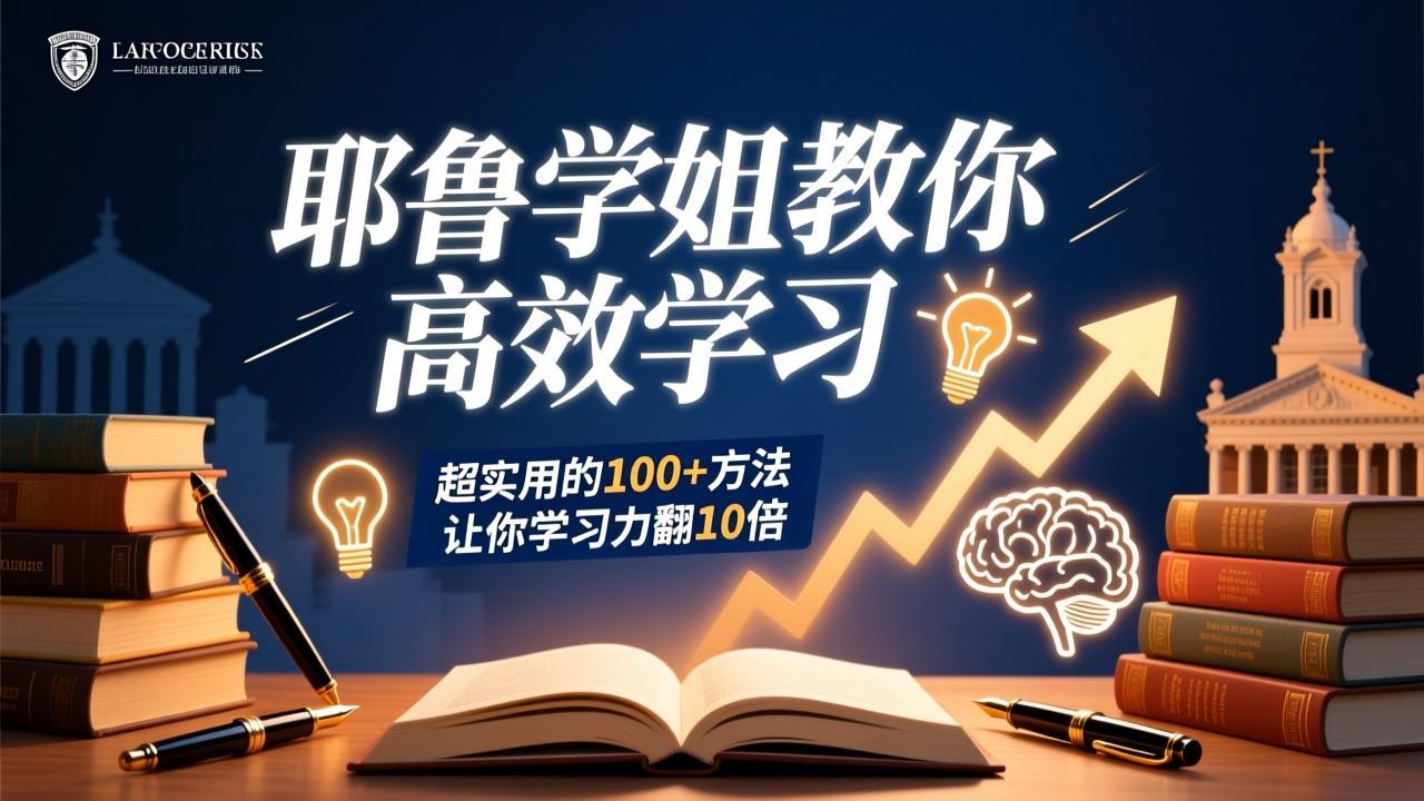 耶鲁学姐教你高效学习：超实用的100+方法让你学习力翻10倍 - 夸克网盘 资源封面图